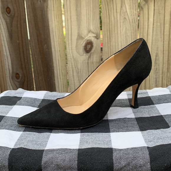 MANOLO BLAHNIK BB 70mm Suede Stiletto Pumps, size 39/9 - Picture 4 of 7